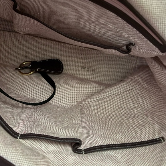 Dooney & Bourke Burgundy Pebble Leather Logo Lock Large Hobo Bag with COA - Picture 7 of 10